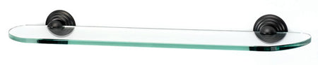 Alno A9050-24-BRZ: 24" Embassy Glass Shelf w/Brackets - Bronze