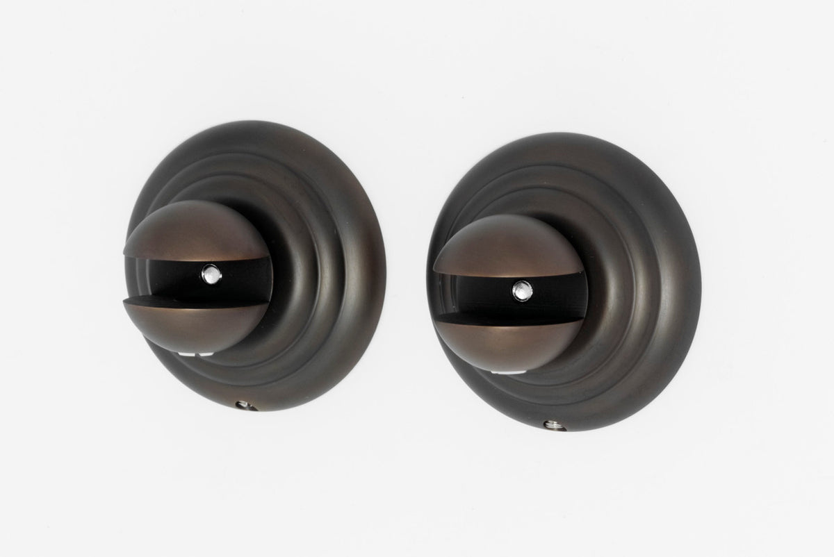 Alno A9050-CHBRZ: Embassy Shelf Mounting Brackets (pair) - Chocolate Bronze
