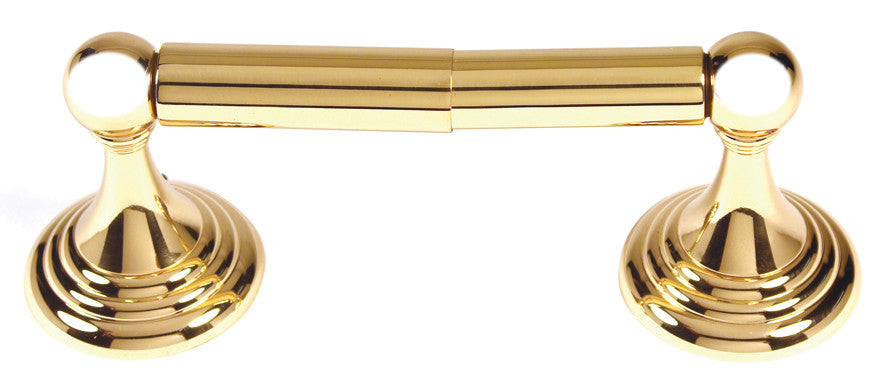Alno A9060-PB/NL: Embassy Toilet Tissue Holder - Unlacquered Brass