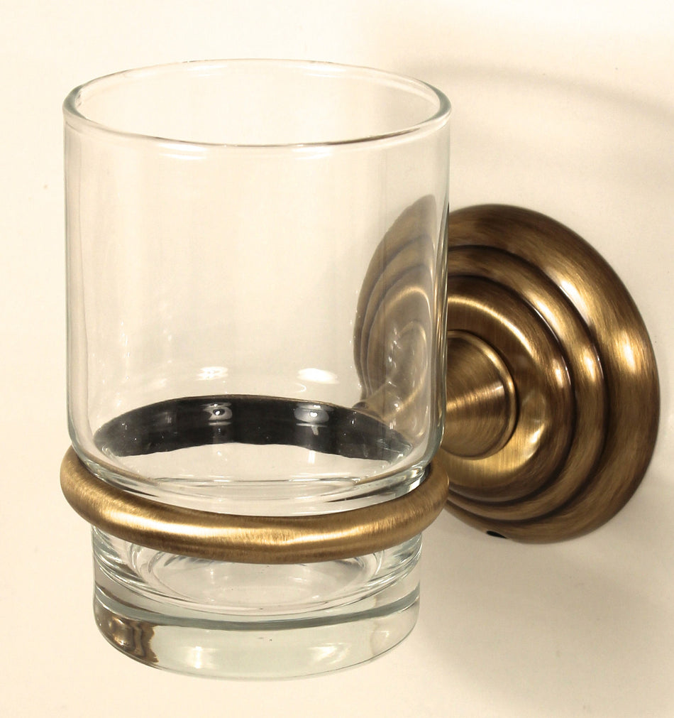 Alno A9070-AE: Embassy Tumbler Holder w/Tumbler - Antique English