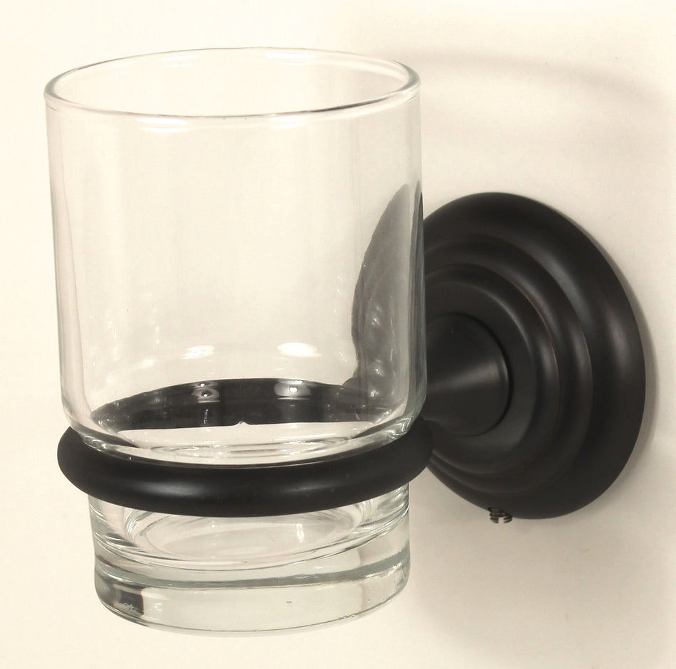Alno A9070-BRZ: Embassy Tumbler Holder w/Tumbler - Bronze