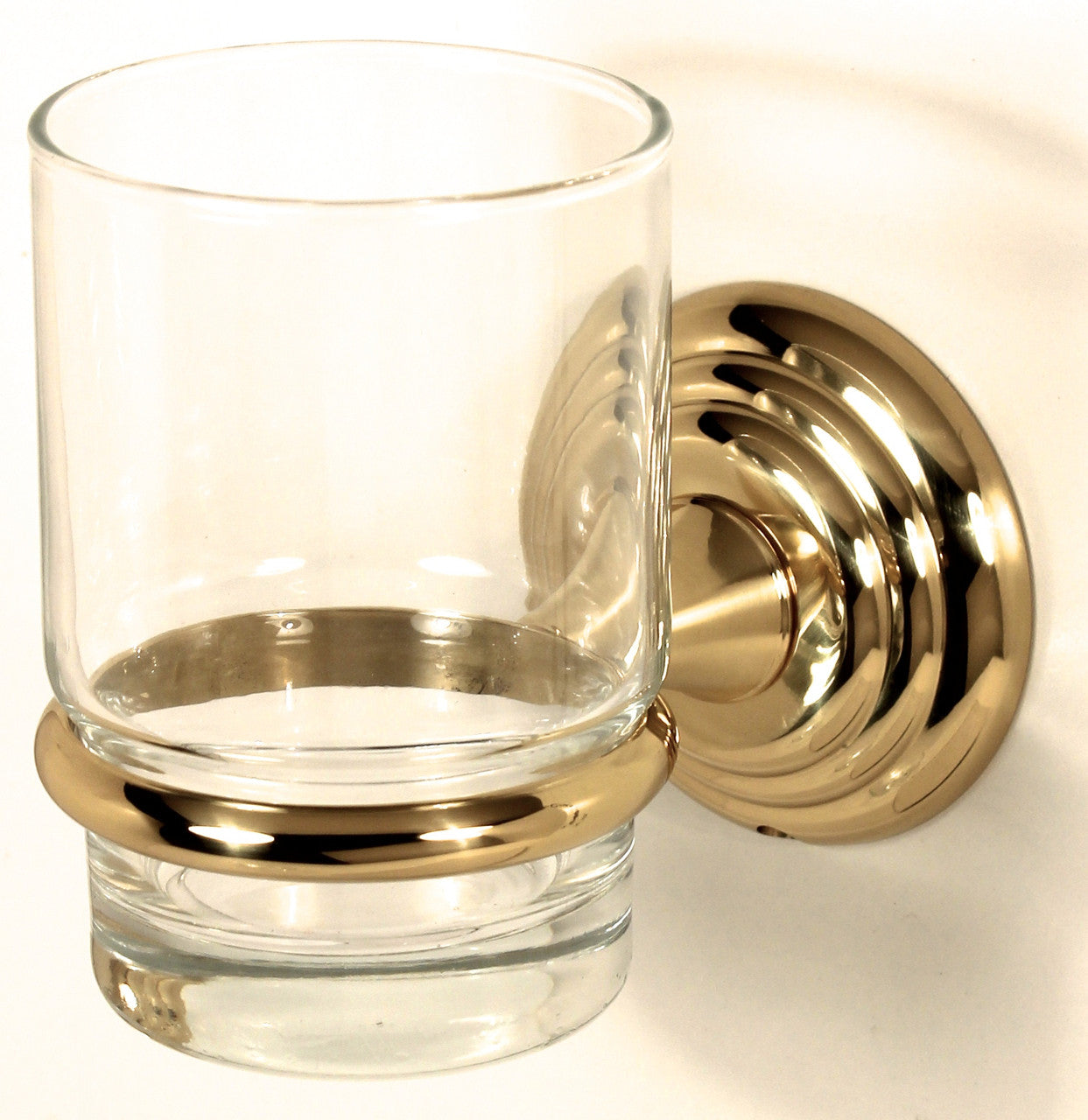 Alno A9070-PB: Embassy Tumbler Holder w/Tumbler - Polished Brass