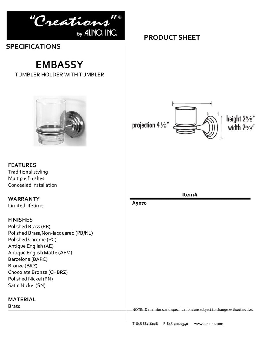 Specificaton Sheet