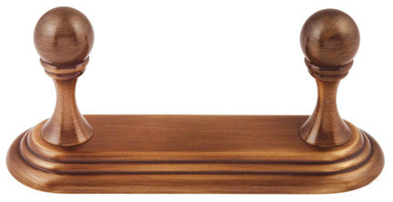 Alno A9086-AE: 5" Embassy Double Robe Hook - Antique English