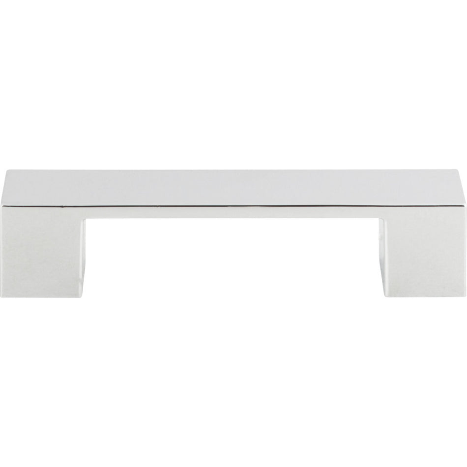 Atlas A918-CH: 3-3/4" cc Wide Square Cabinet Pull - Polished Chrome