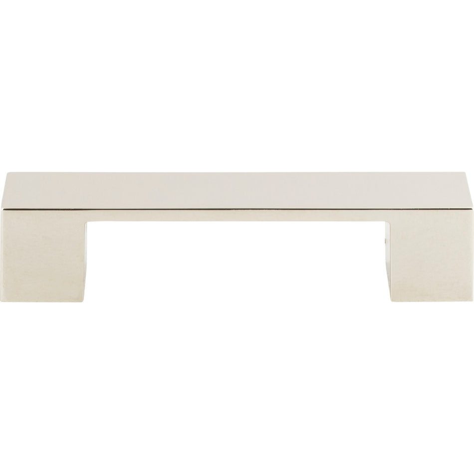 Atlas A918-PN: 3-3/4" cc Wide Square Cabinet Pull - Polished Nickel