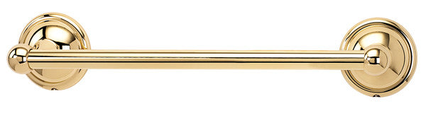 Alno A9220-12-PB: 12" cc Yale Towel Bar - Polished Brass
