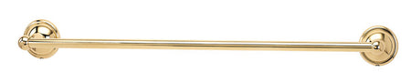 Alno A9220-24-PB/NL: 24" cc Yale Towel Bar - Unlacquered Brass