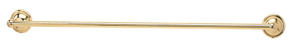 Alno A9220-30-PB/NL: 30" cc Yale Towel Bar - Unlacquered Brass