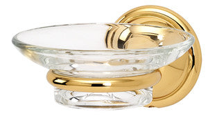 Alno A9230-PB/NL: Yale Soap Holder w/Dish - Unlacquered Brass