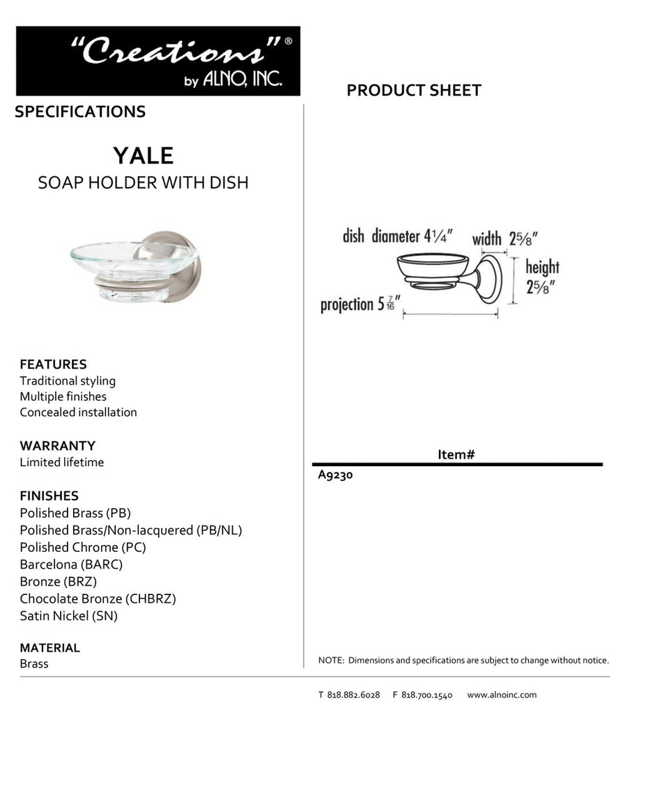 Specificaton Sheet