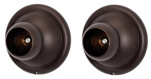 Alno A9246-CHBRZ: Yale Shower Rod Mounting Brackets (pair) - Chocolate Bronze