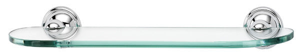 Alno A9250-18-PC: 18" Yale Glass Shelf w/Brackets - Polished Chrome