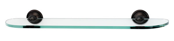 Alno A9250-24-BARC: 24" Yale Glass Shelf w/Brackets - Barcelona
