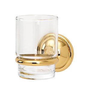 Alno A9270-PB: Yale Tumbler Holder w/Tumbler - Polished Brass
