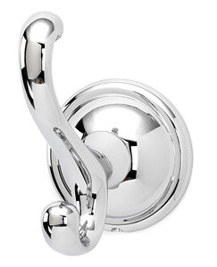 Alno A9299-PC: Yale Double Robe Hook - Polished Chrome