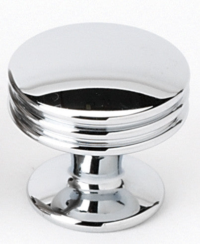 Alno A930-1-PB/NL: 1" Transitional Cabinet Knob - Unlacquered Brass