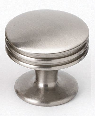 Alno A930-1-SN: 1" Transitional Round Cabinet Knob - Satin Nickel