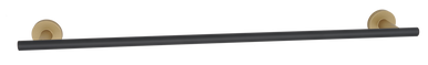 Alno A9320-24-CHP/MB: 24" cc Vita Bella Towel Holder with Smooth Bar - Champagne/Matte Black