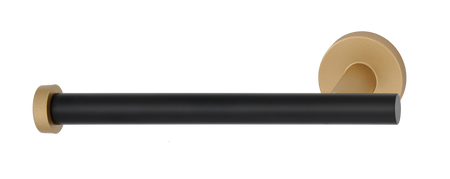 Alno A9366L-CHP/MB: Vita Bella Left Facing Tissue Holder with Smooth Bar - Champagne/Matte Black