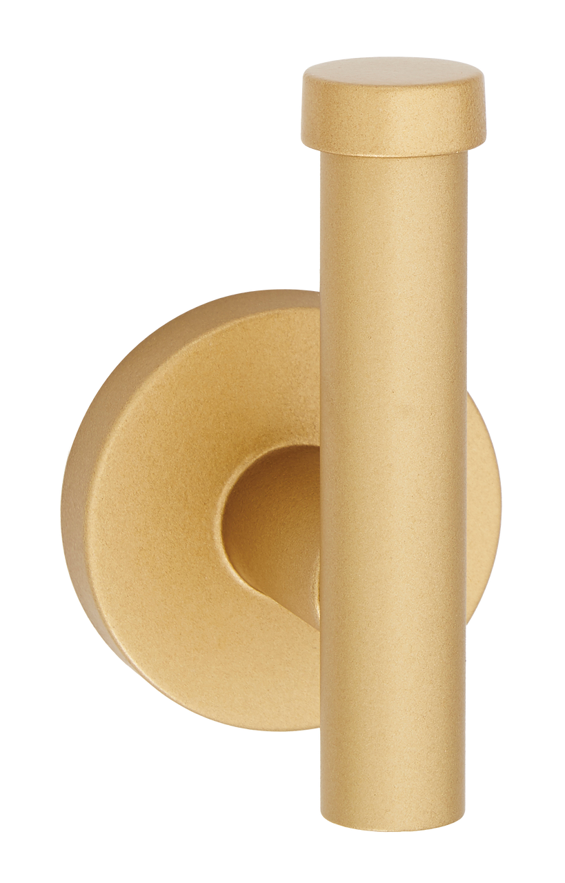 Alno A9381-CHP: Vita Bella Wall Hook with Smooth Bar - Champagne