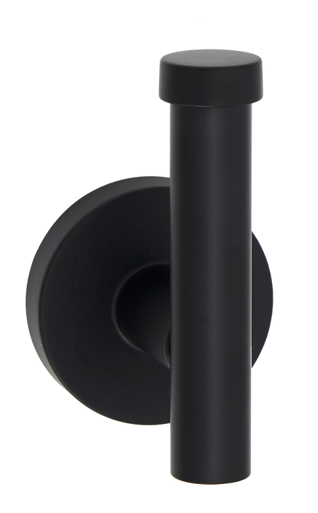 Alno A9381-MB: Vita Bella Wall Hook with Smooth Bar - Matte Black