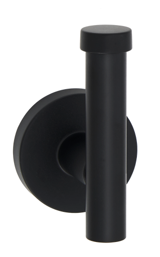 Alno A9381-MB: Vita Bella Wall Hook with Smooth Bar - Matte Black