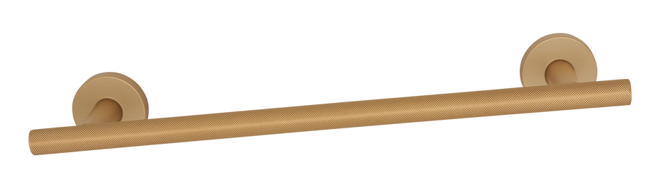 Alno A9420-12-CHP: 12" cc Towel Holder with Knurled Bar - Champagne