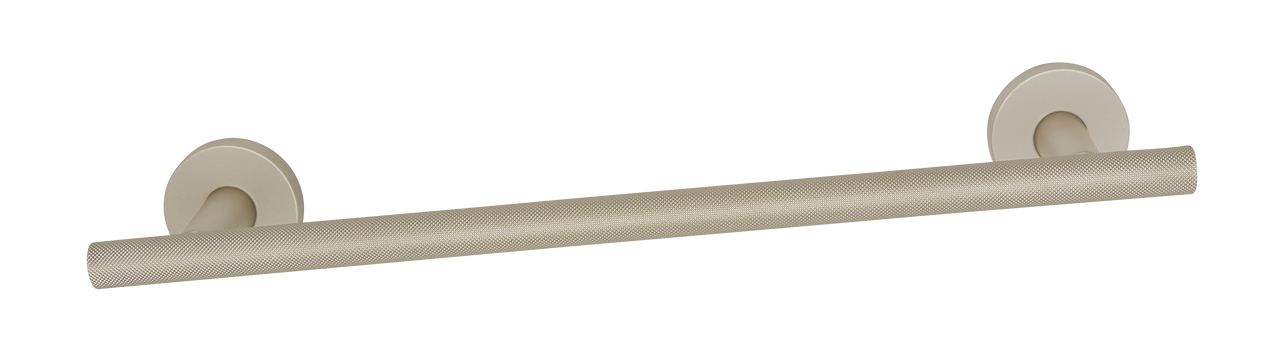 Alno A9420-12-MN: 12" cc Towel Holder with Knurled Bar - Matte Nickel