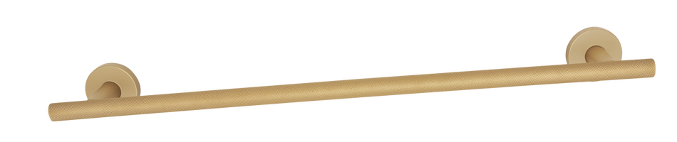 Alno A9420-18-CHP: 18" cc Towel Holder with Knurled Bar - Champagne