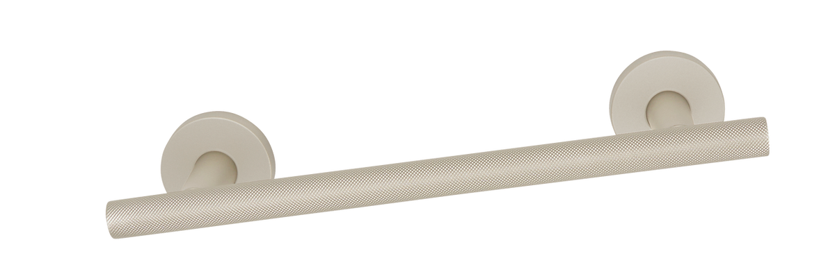 Alno A9420-8-MN: 8" cc Towel Holder with Knurled Bar - Matte Nickel