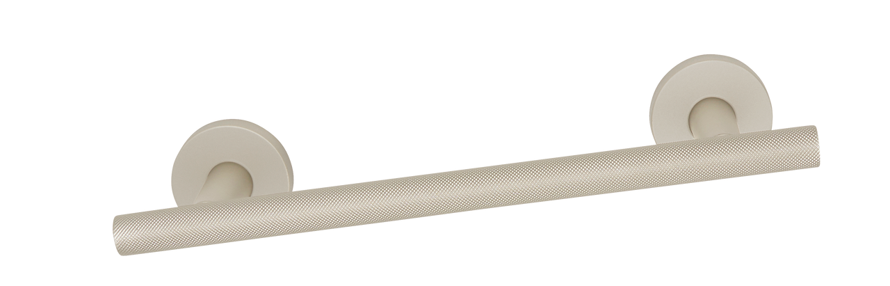Alno A9420-8-MN: 8" cc Towel Holder with Knurled Bar - Matte Nickel