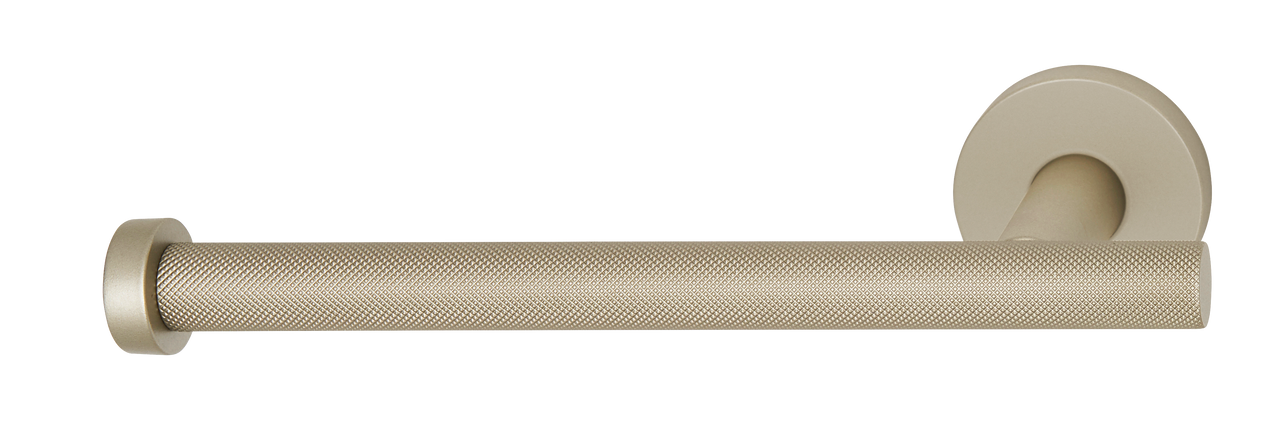 Alno A9466L-MN: Vita Bella Left Facing Tissue Holder with Knurled Bar - Matte Nickel
