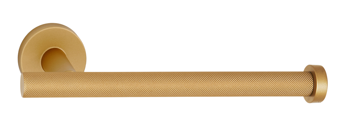 Alno A9466R-CHP: Vita Bella Right Facing Tissue Holder with Knurled Bar - Champagne