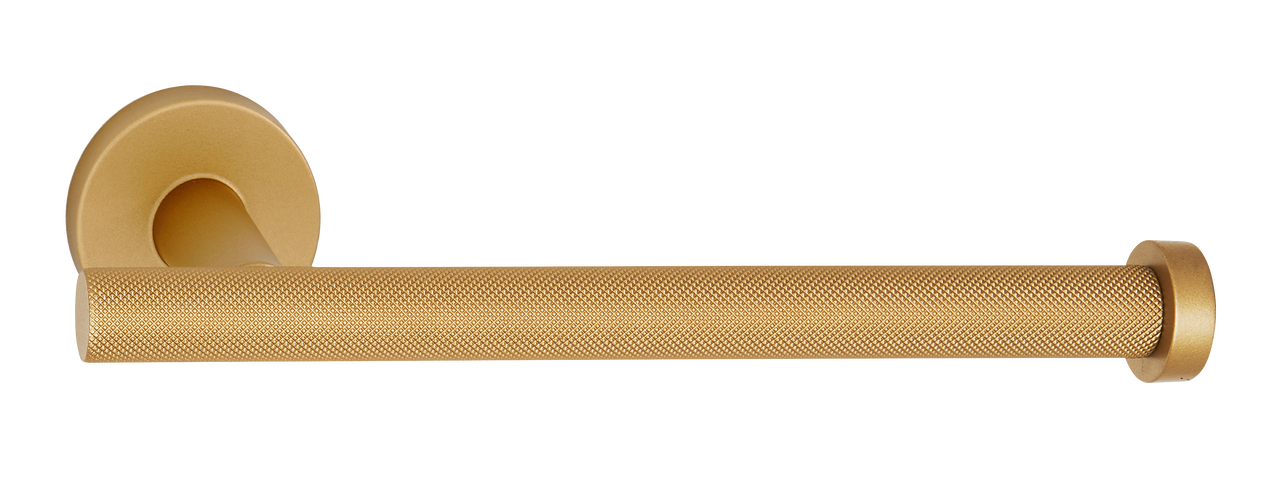 Alno A9466R-CHP: Vita Bella Right Facing Tissue Holder with Knurled Bar - Champagne