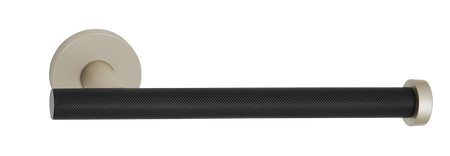 Alno A9466R-MN/MB: Vita Bella Right Facing Tissue Holder with Knurled Bar - Matte Nickel/Matte Black