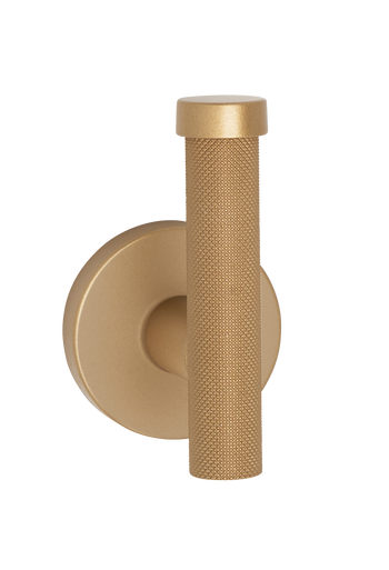Alno A9481-CHP: Vita Bella Wall Hook with Knurled Bar - Champagne