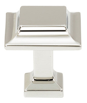Alno A950-1-PN: 1" Millennium Square Cabinet Knob - Polished Nickel