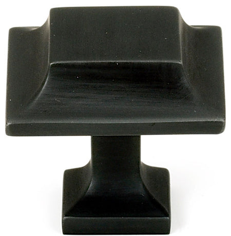 Alno A950-14-BRZ: 1-1/4" Millennium Square Cabinet Knob - Bronze