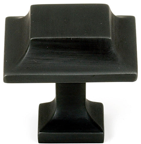 Alno A950-14-BRZ: 1-1/4" Millennium Square Cabinet Knob - Bronze