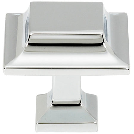 Alno A950-14-PC: 1-1/4" Millennium Square Cabinet Knob - Polished Chrome