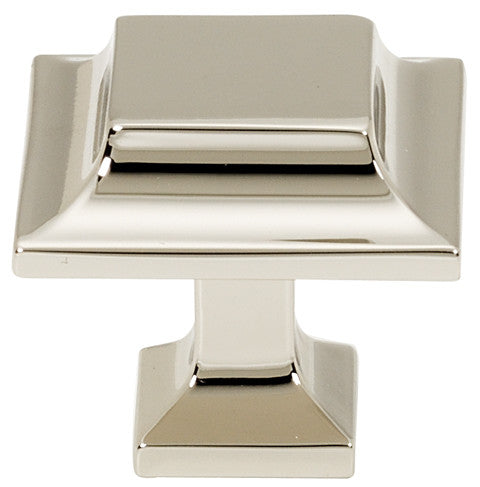 Alno A950-14-PN: 1-1/4" Millennium Square Cabinet Knob - Polished Nickel