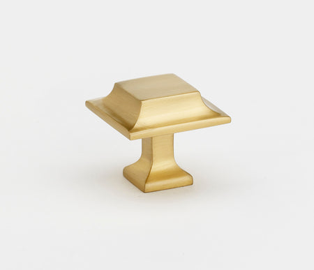 Alno A950-14-SB: 1-1/4" Millennium Cabinet Knob - Satin Brass