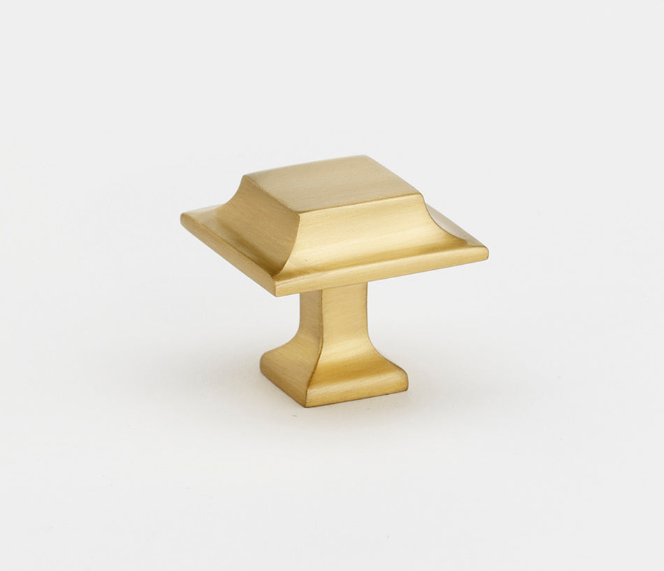 Alno A950-14-SB: 1-1/4" Millennium Cabinet Knob - Satin Brass