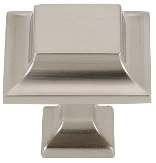 Alno A950-14-SN: 1-1/4" Millennium Square Cabinet Knob - Satin Nickel