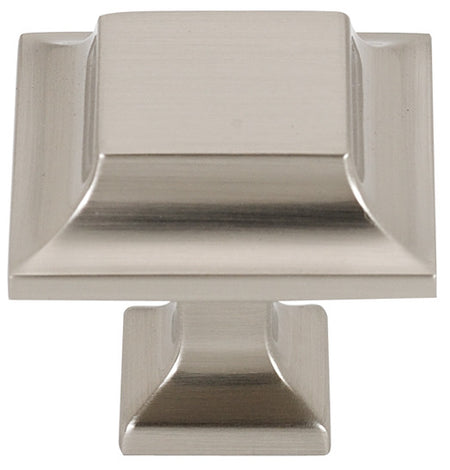 Alno A950-14-SN: 1-1/4" Millennium Square Cabinet Knob - Satin Nickel