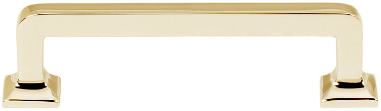 Alno A950-35-PB/NL: 3-1/2" cc Millennium Cabinet Pull - Unlacquered Brass