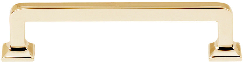 Alno A950-4-PB/NL: 4" cc Millennium Cabinet Pull - Unlacquered Brass