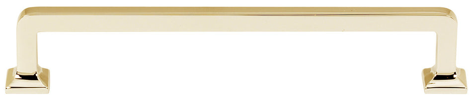 Alno A950-6-PB/NL: 6" cc Millennium Cabinet Pull - Unlacquered Brass