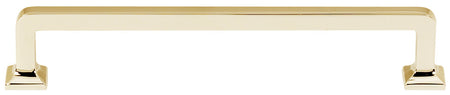 Alno A950-6-PB/NL: 6" cc Millennium Cabinet Pull - Unlacquered Brass